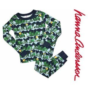 Hanna Andersson | Winter Yeti Long John Pajama Set | Size 3